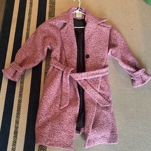 Pink Tweed Unisex Coat